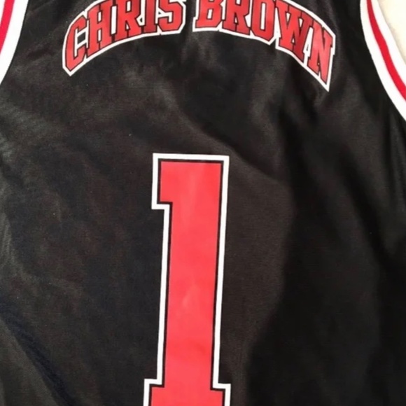 Men’s Rare Chris Brown Vintage CBE Basketball Jersey number 1 New Size Large - Picture 4 of 6